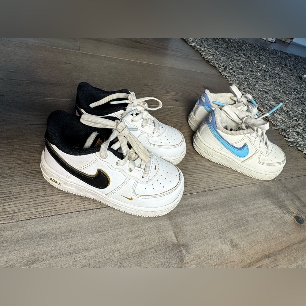 Nike Air Force 1 Toddler Size 6 Bundle White Sneakers